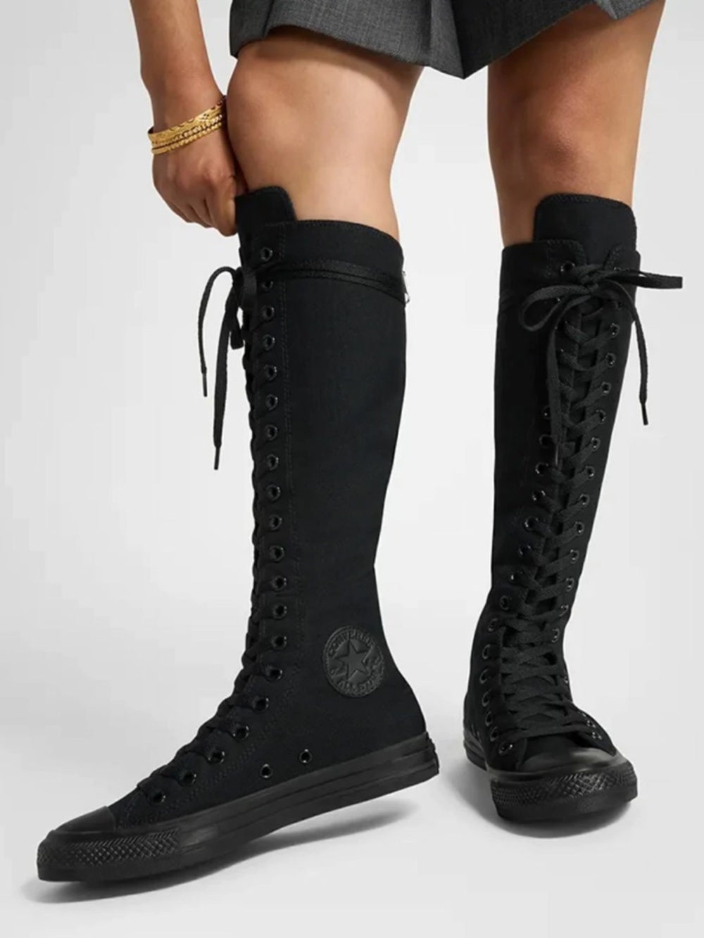 Converse All Star Black High-Top Lace-Up Boots - Picture 3 of 14